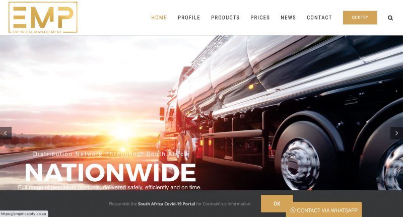 fuel website design