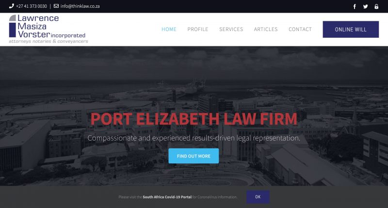 legal website design