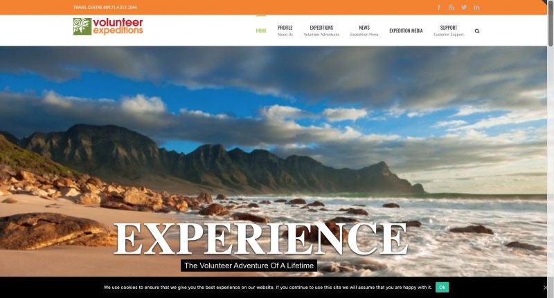 travel website design