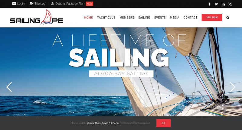 yacht club website design