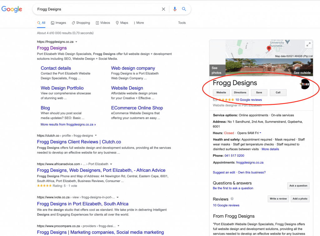 Google My Business - Website Design Port Elizabeth Google-My-Business