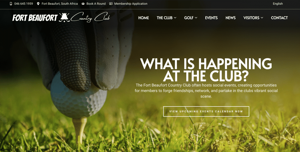 Fort Beaufort Country Club Website Design